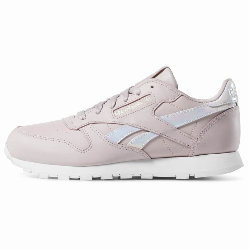 Reebok Classic Leather Tenisky Dievcenske - Siva/Biele QC9082MF